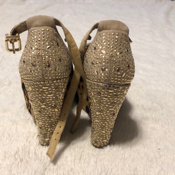 Gianni Bini leopard wedges - Picture 2 of 5
